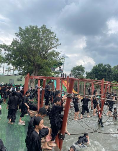 Trò chơi Sazuke – Trải nghiệm vận động Nhật Bản độc đáo chỉ có tại Đất Thép Farm